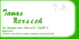 tamas mersich business card